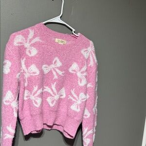 Pink Bow Sweater